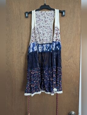 Free People Floral Lightweight Vest